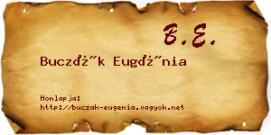 Buczák Eugénia névjegykártya